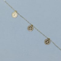 طقم ذهب شلال عيار 18 بتصميم جذاب وزن 4.57 جرام