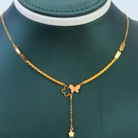 سلسال ذهب تصميم الفراشه عيار 21 وزن 1 جرام