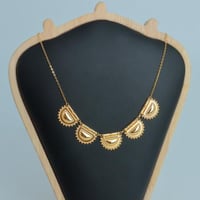 سلسال ذهب الرمش بحريني سادة ذهب عيار 21 وزن 4.5 جر...