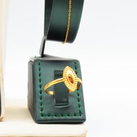 طقم ذهب البصمة عيار 21 – تصميم أوراق ناعم بوزن 4.2...