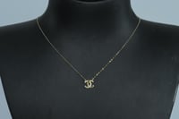 سلسال ذهب تصميم الماسي ناعم عيار 18 وزن 0.4 جرام