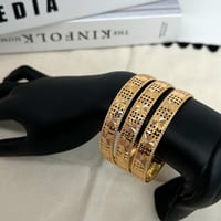 بكج التاسيس ثلاث غوايش ذهب عريض عيار 21