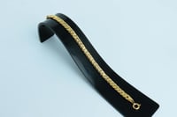 سوارة ذهب جنزير مودرن عيار 18 وزن 8.7 جرام