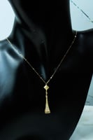 سلسال مارلي لون أبيض مميز ذهب عيار 18 وزن 2.4 جرام