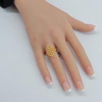 خاتم ذهب غصن الزيتون عيار 21 وزن 1.8 جرام