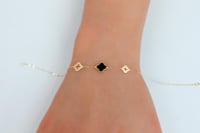 اساور فان كليف ذهب ملونه تصميم الماسي عيار 18 وزن...