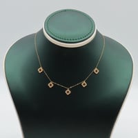 تشوكر ذهب عيار 18 تصميم الماسي وزن 1.38 جرام