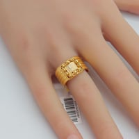 خاتم ذهب عيار 21 وزن 4.12 جرام