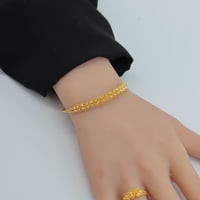 سوارة ذهب الدوريكاء مع الخاتم عيار 21 وزن 7.61 جرا...