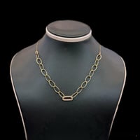 عقد الجنزير تصميم الماسي عيار 18 وزن 3.71 جرام