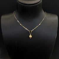 عقد ذهب القلب عيار 18 وزن 1.2 جرام