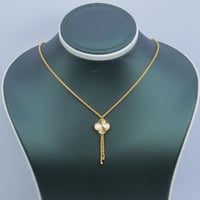 سلسال ذهب تصميم الفان كليف عيار 21 وزن 3.9 جرام