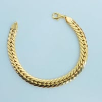 سوارة ذهب جنزير تصميم مودرن عيار 18 وزن 5.7 جرام