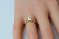 خاتم ذهب اللوف تصميم الماسي عيار 18 بوزن 2.2 جرام