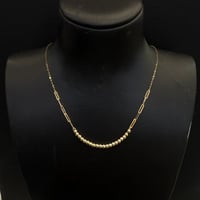 عقد ذهب الببلز عيار 18 وزن 1.48 جرام