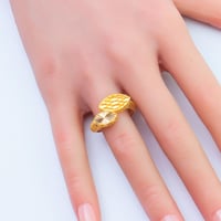 خاتم ذهب عيار 21 وزن 2.41 جرام