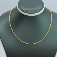 عقد ذهب المبروم عيار 21 وزن 2.6 جرام