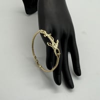 اسوارة ذهب تصميم ايطالي عيار 18 وزن 12.6 جرام