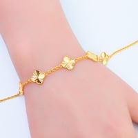 سوارة ذهب الفان كليف خمس وردات عيار 21 وزن 3.74 جر...