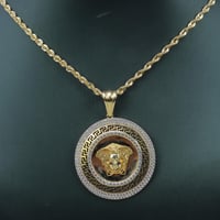 تعليقة مع سلسال ذهب عيار 18 فرزاتشي الإمبراطوري وز...