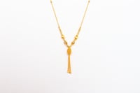 سلسال سبحة ذهب عيار 21 تصميم كرات الدوريكاء وزن 10...