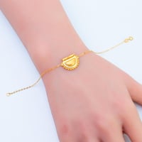 سوارة ذهب البراشي عيار 21 وزن 1.15 جرام