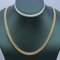 سلسال ذهب الجنزير العريض عيار 18 وزن 8.7 جرام