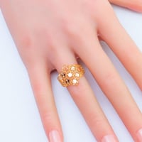 خاتم ذهب عيار 21 وزن 1.2 جرام