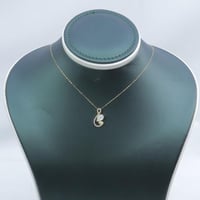 عقد ذهب عيار 18 نغمة الأناقة الألماسية وزن 1.1 جرا...