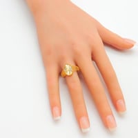 خاتم ذهب عيار 21 تصميم دائري أنيق وزن 2.5 جرام – ف...