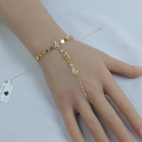 كف ذهب ناعم عيار 18 وزن 1.1 جرام