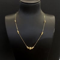 عقد الببلز عيار 21 وزن 1.2 جرام