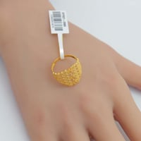 خاتم ذهب عيار 21 وزن 2.07 جرام