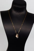 سلسال ذهب الفان كليف نواعم تصميم الماسي عيار 18 وز...