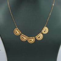 طقم ذهب الرمش السادة عيار 21 وزن 9.2 جرام