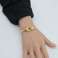 سوارة ذهب الاوميقا المطاطية عيار 18 وزن 3.22 جرام