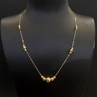 عقد الببلز عيار 21 وزن 1.2 جرام