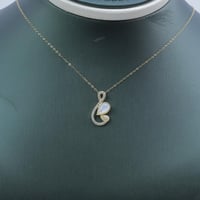 عقد ذهب عيار 18 نغمة الأناقة الألماسية وزن 1.1 جرا...