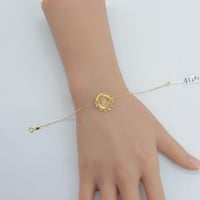 سوارة ذهب تصميم الجنية عيار 21 وزن 1.64 جرام