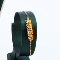 طقم ذهب طوق غصن الزيتون عيار 21 وزن 10.31 جرام