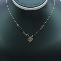 سلسال ذهب القلب عيار18 وزن 1.13 جرام