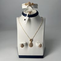 طقم ذهب البوشرون عيار 21 وزن 10 جرام تصميم الماسي...