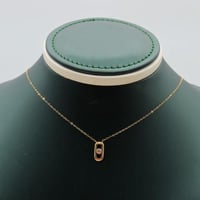 عقد ذهب عيار 18 تصميم ألماسي وزن 0.54 جرام بأسلوب...