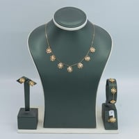 طقم الرمش اللون الابيض عيار 21 وزن 8.2 جرام