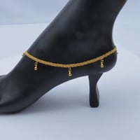 خلخال ذهب عيار 21 وزن 5.66 جرام