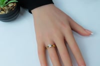 خاتم ذهب اللوف تصميم الماسي عيار 18 بوزن 2.2 جرام