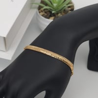 اسواره فلات تصميم جلد الثعبان ذهب عيار 21 وزن 5.9...