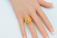 خاتم ذهب عيار 21 وزن 4.19 جرام