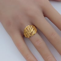 خاتم ذهب فخم عيار 21 وزن 1.8 جرام