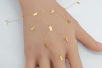 كف ذهب تصميم السبيكة عيار 21 وزن 0.8 جرام